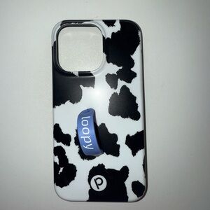 Loopy Case Black and White Cow Print Phone Case